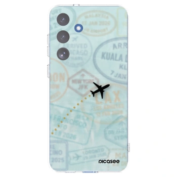 Picasee silikónový prehľadný obal pre Samsung Galaxy S25 FE 5G - FLIGHT PATH