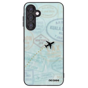Picasee silikónový čierny obal pre Samsung Galaxy A16 4G - FLIGHT PATH
