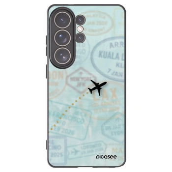 Picasee silikónový čierny obal pre Samsung Galaxy S26 Ultra - FLIGHT PATH