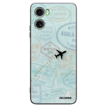 Picasee silikónový čierny obal pre Motorola Moto G06 - FLIGHT PATH