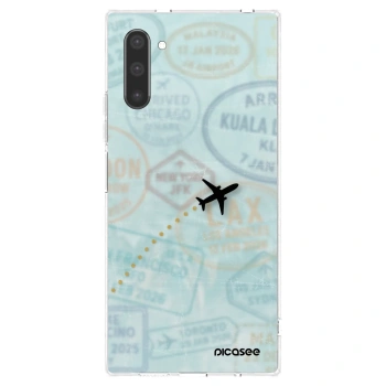 Picasee silikónový prehľadný obal pre Samsung Galaxy Note 10 N970F - FLIGHT PATH