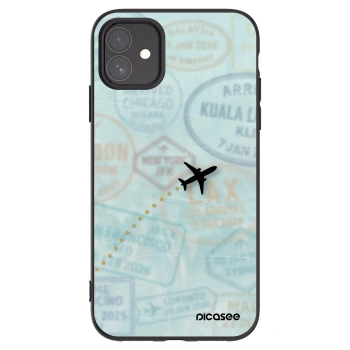 Picasee silikónový čierny obal pre Apple iPhone 11 - FLIGHT PATH
