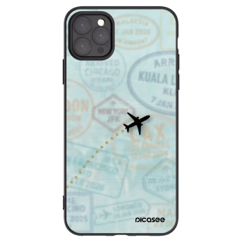 Picasee silikónový čierny obal pre Apple iPhone 11 Pro Max - FLIGHT PATH