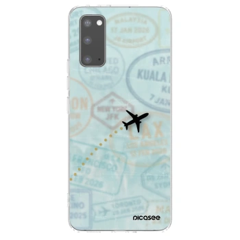 Picasee silikónový prehľadný obal pre Samsung Galaxy S20 G980F - FLIGHT PATH