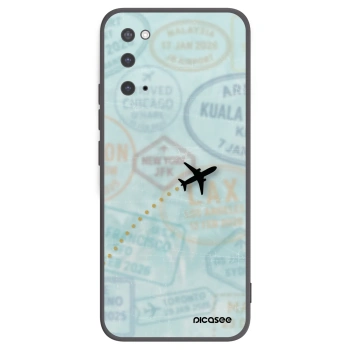 Picasee silikónový čierny obal pre Samsung Galaxy S20 G980F - FLIGHT PATH