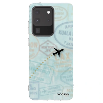 Picasee silikónový prehľadný obal pre Samsung Galaxy S20 Ultra 5G G988F - FLIGHT PATH
