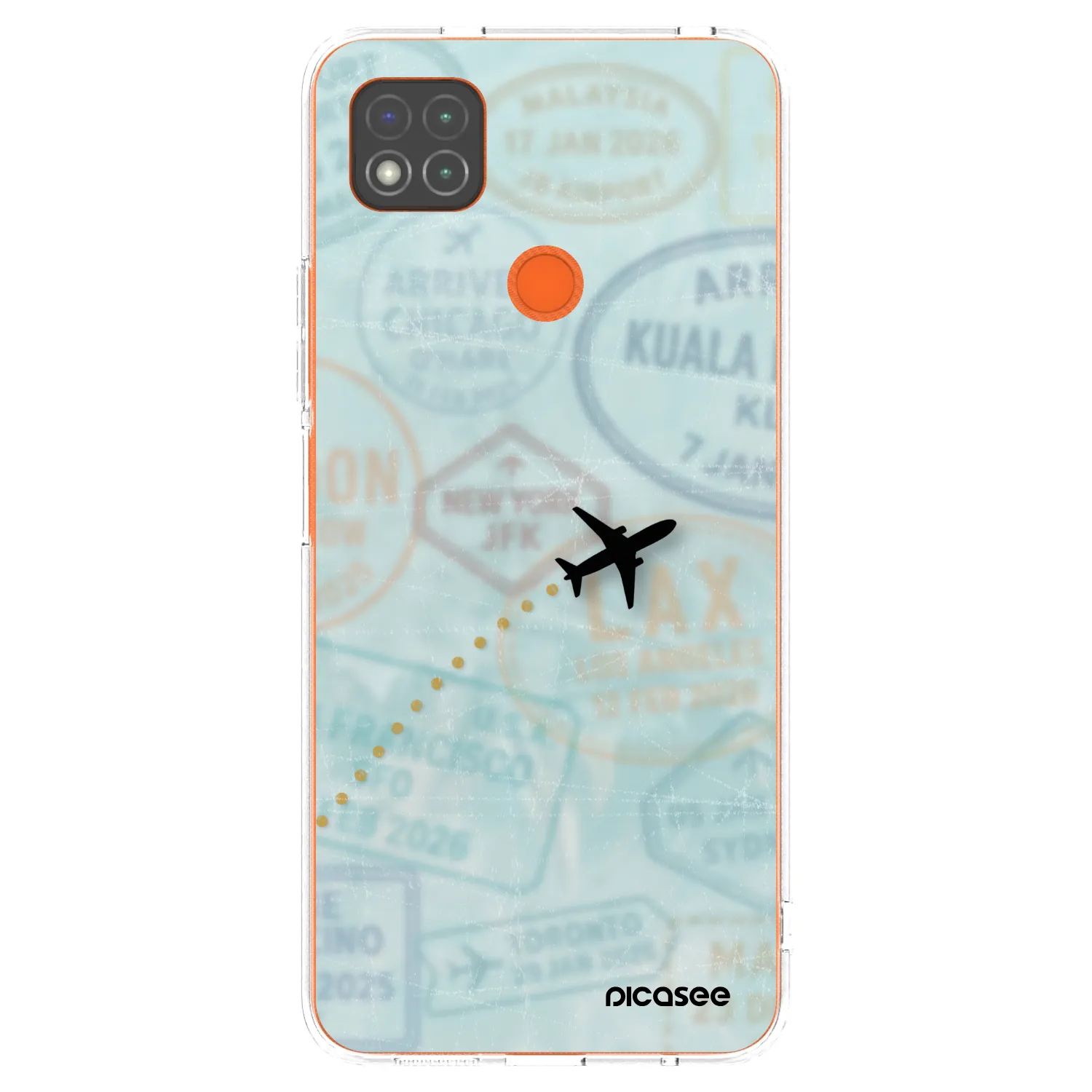 Silikónový prehľadný obal pre Xiaomi Redmi 9C - FLIGHT PATH