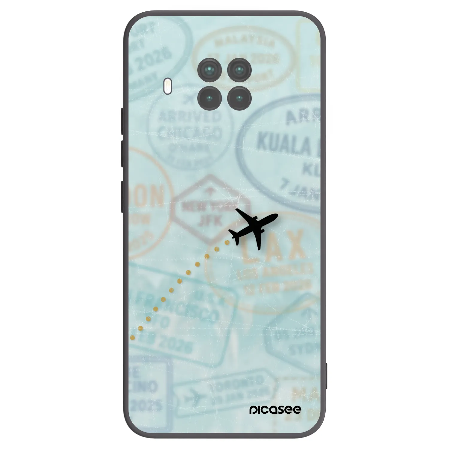 Picasee silikónový čierny obal pre Xiaomi Mi 10T Lite - FLIGHT PATH