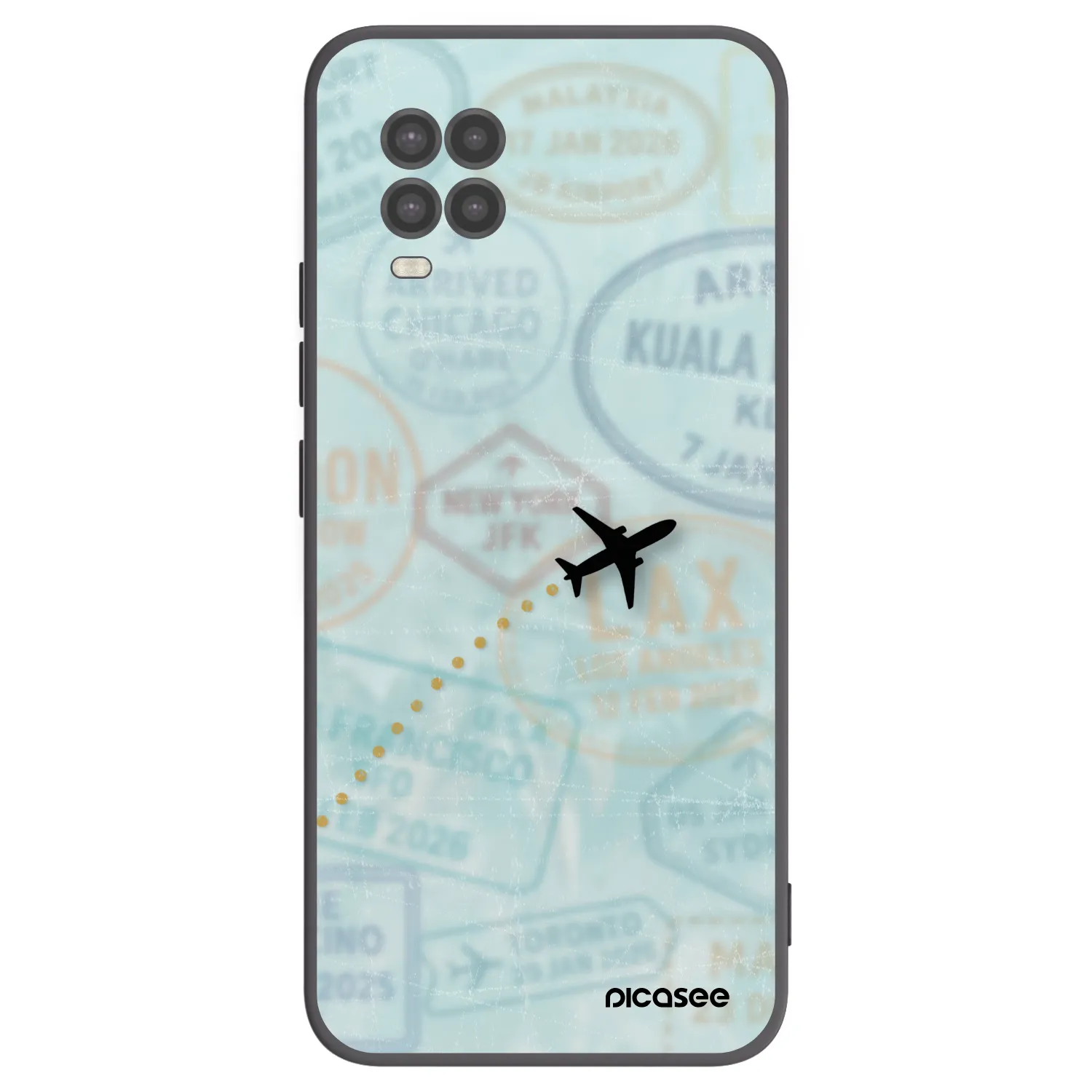 Picasee silikónový čierny obal pre Xiaomi Mi 10 Lite - FLIGHT PATH