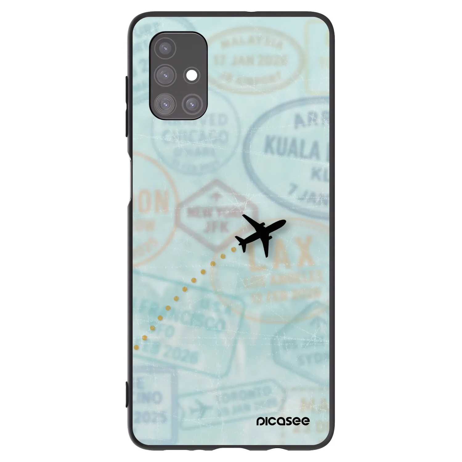 Picasee silikónový čierny obal pre Samsung Galaxy M51 M515F - FLIGHT PATH