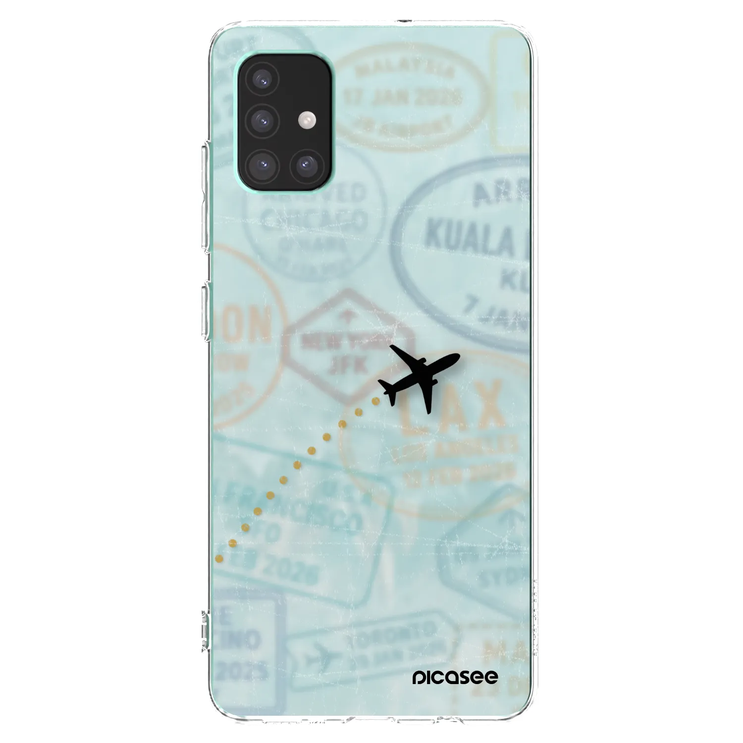 Picasee silikónový prehľadný obal pre Samsung Galaxy M51 M515F - FLIGHT PATH