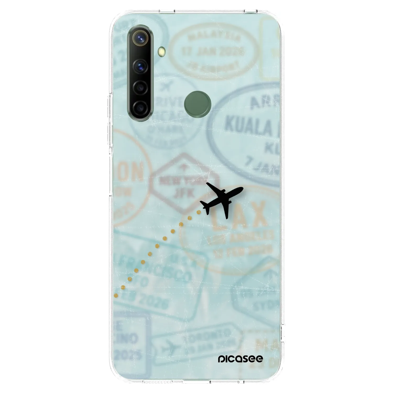 Picasee silikónový prehľadný obal pre Realme 6i - FLIGHT PATH