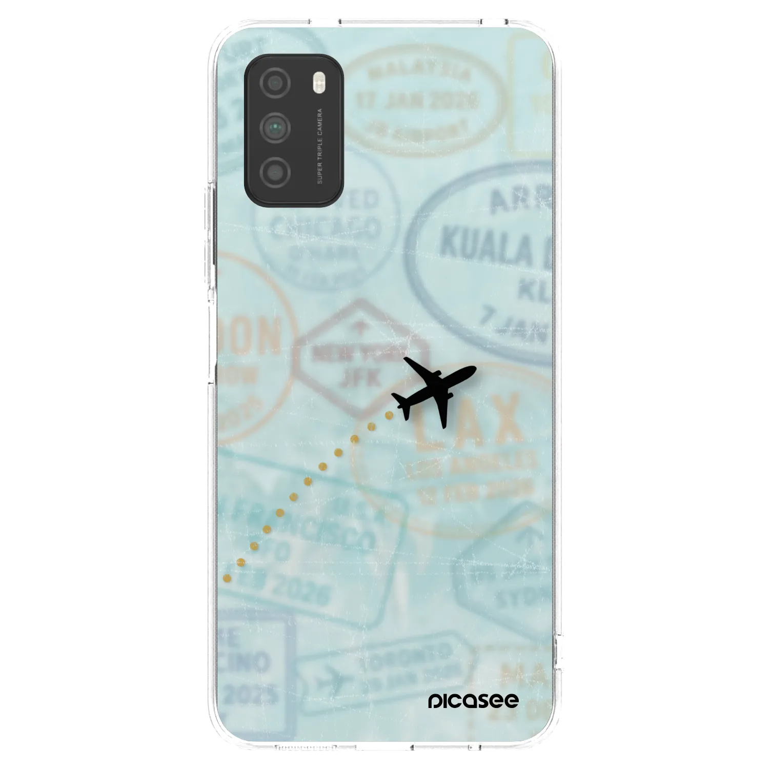 Silikónový prehľadný obal pre Xiaomi Poco M3 - FLIGHT PATH
