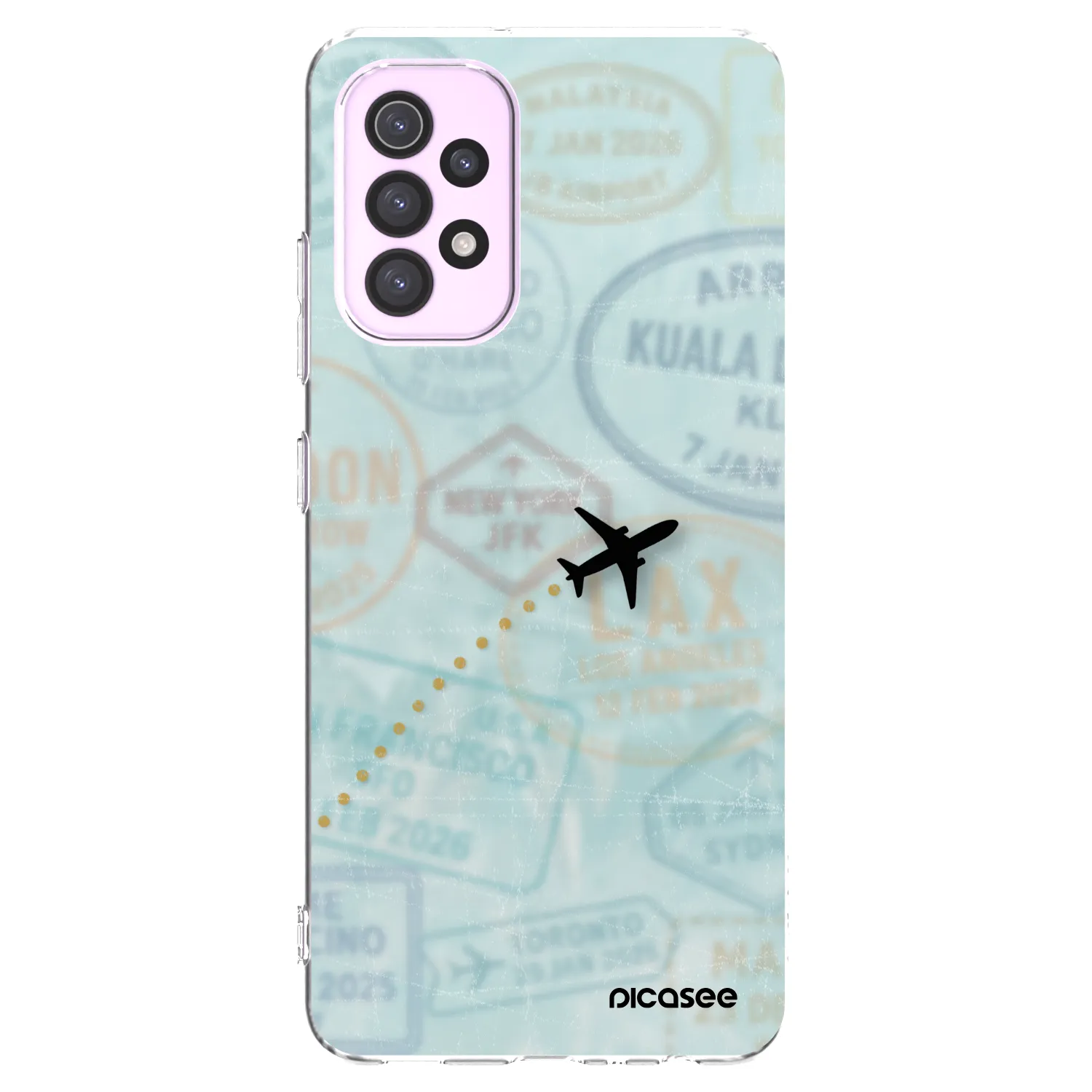 Picasee silikónový prehľadný obal pre Samsung Galaxy A32 5G A326B - FLIGHT PATH