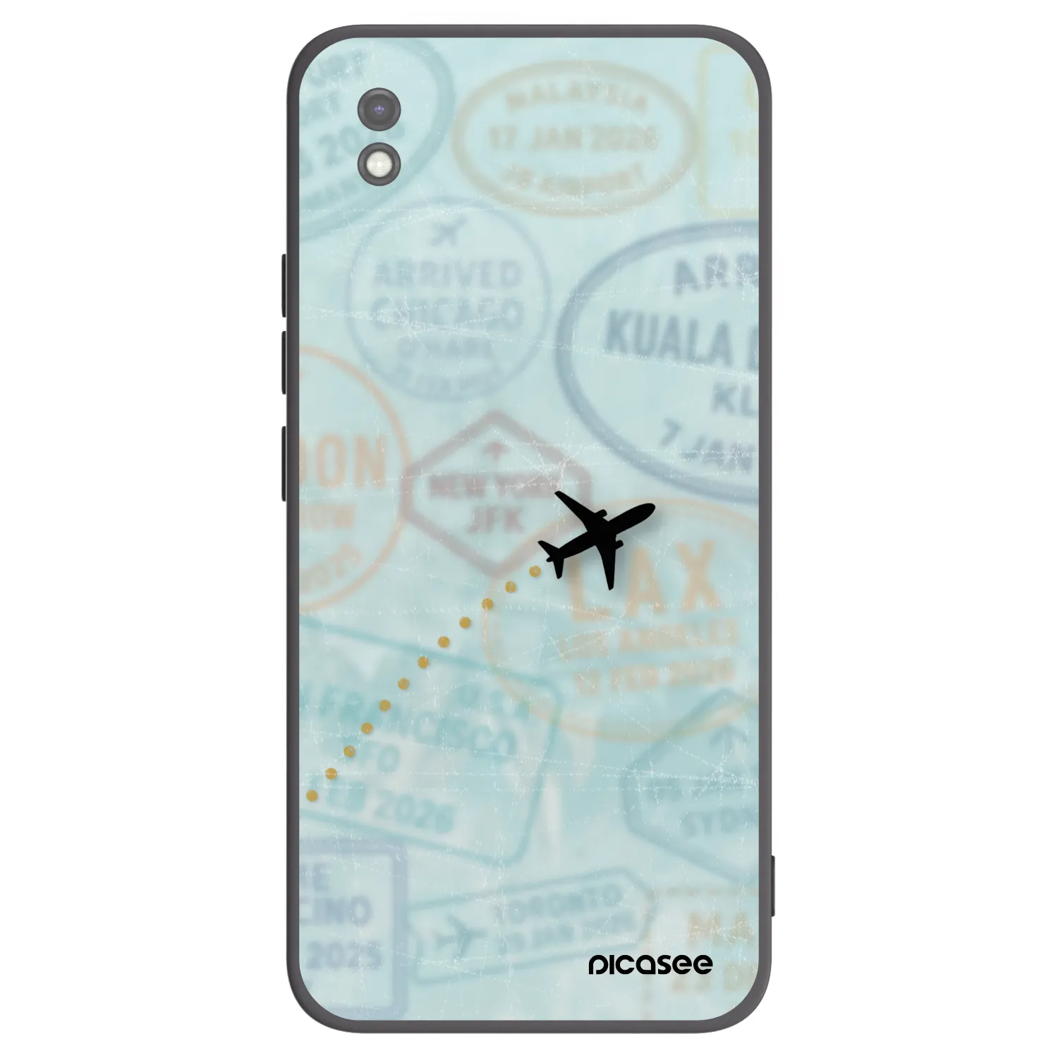 Picasee silikónový čierny obal pre Xiaomi Redmi 9AT - FLIGHT PATH
