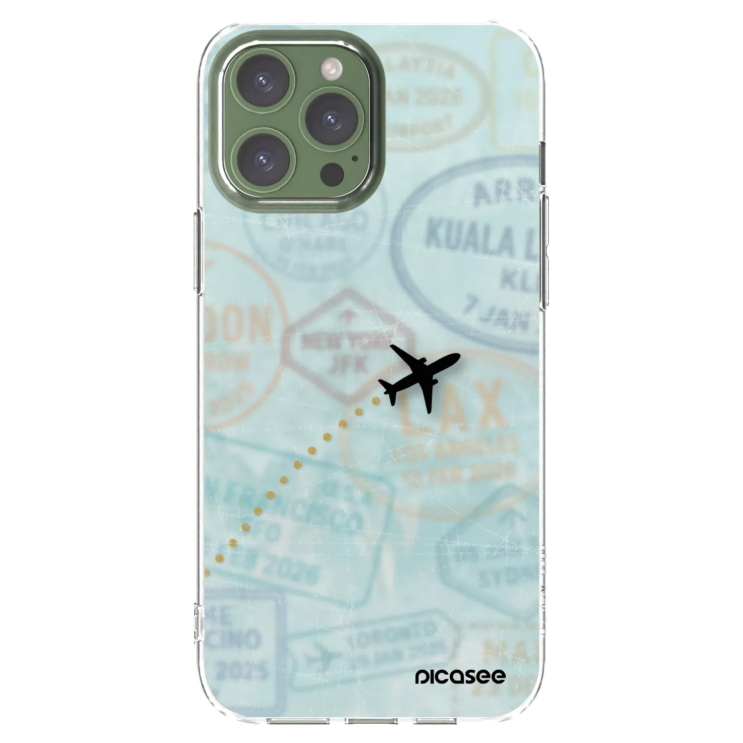 Silikónový prehľadný obal pre Apple iPhone 13 Pro Max - FLIGHT PATH