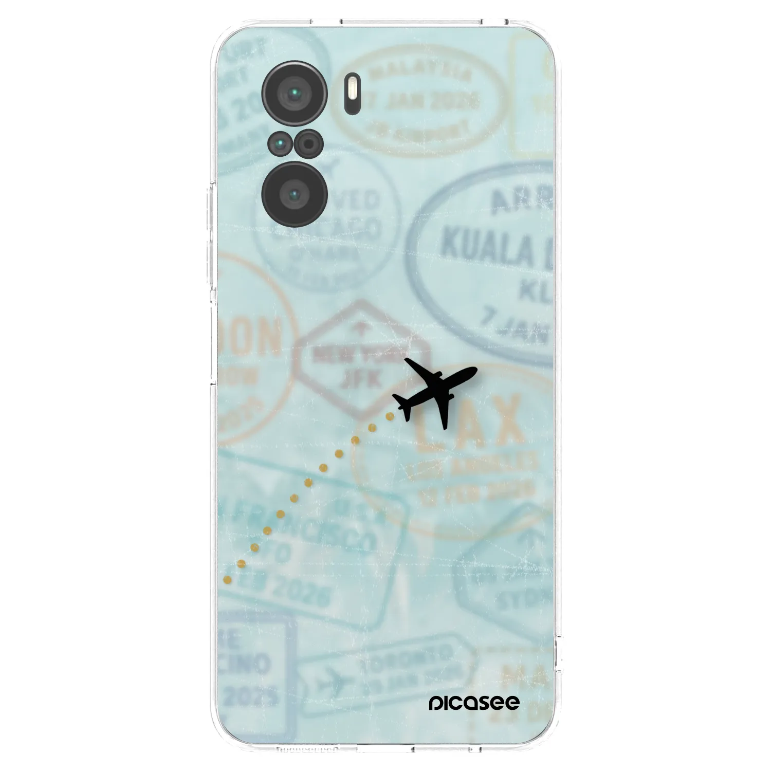 Picasee silikónový prehľadný obal pre Xiaomi Poco F3 - FLIGHT PATH