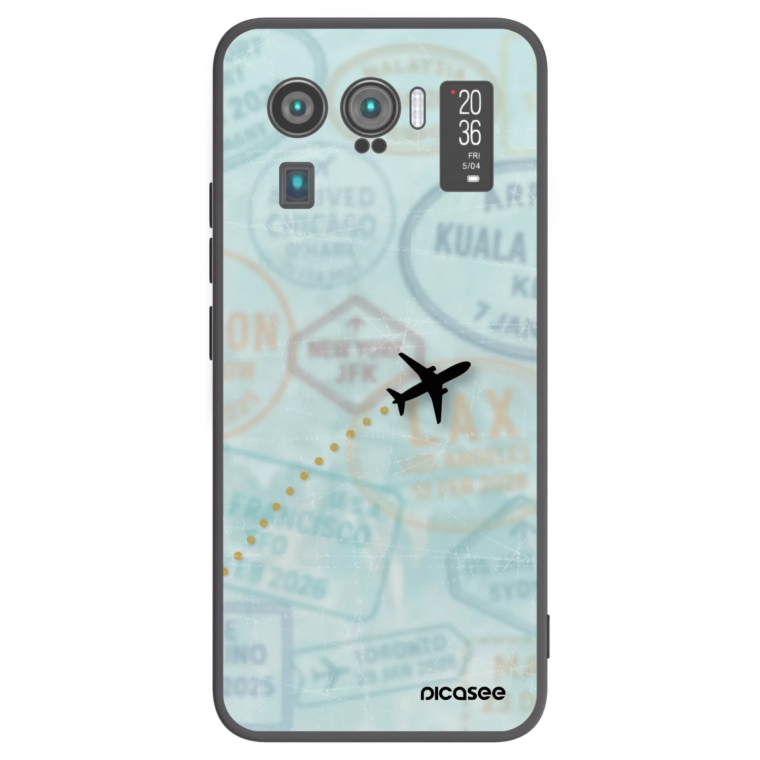 Picasee silikónový čierny obal pre Xiaomi Mi 11 Ultra - FLIGHT PATH