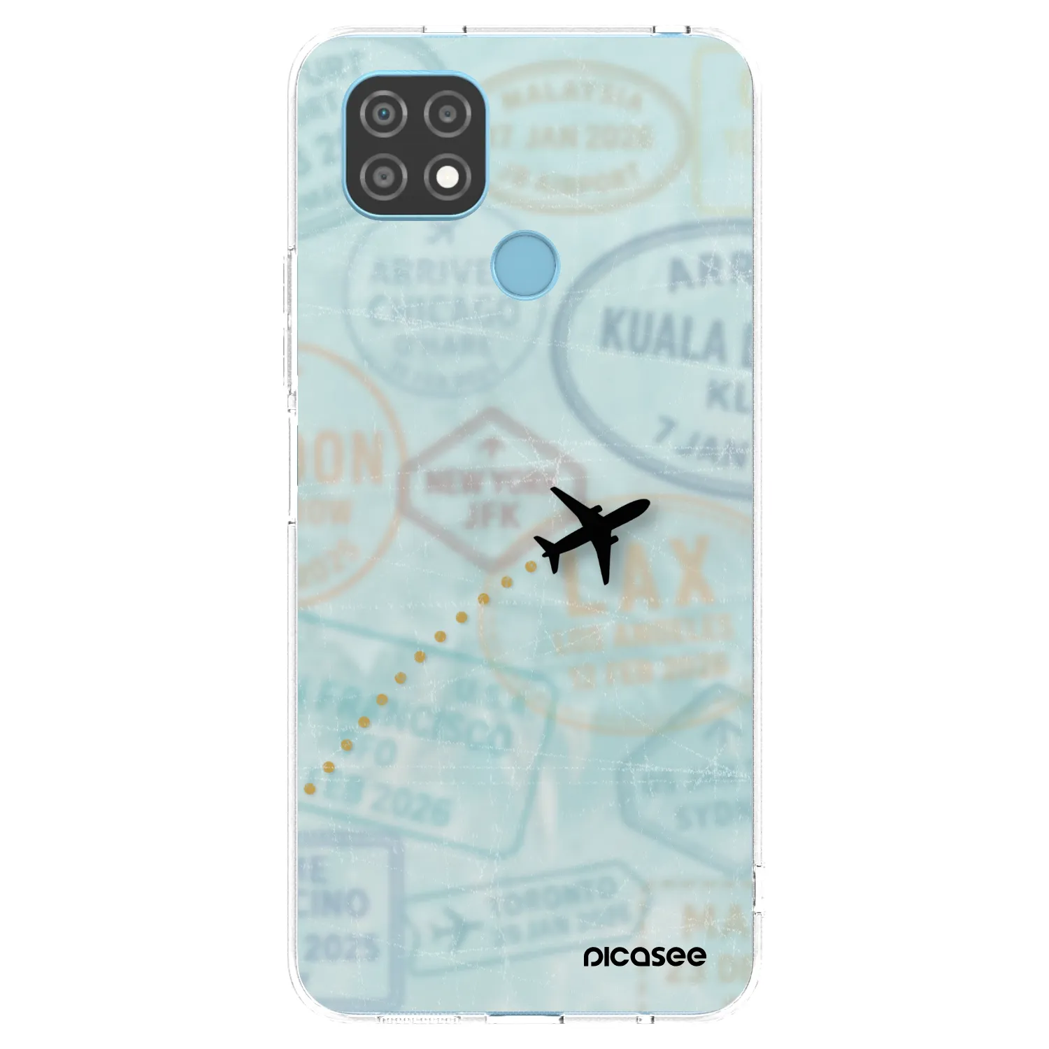 Picasee silikónový prehľadný obal pre Realme C21 - FLIGHT PATH