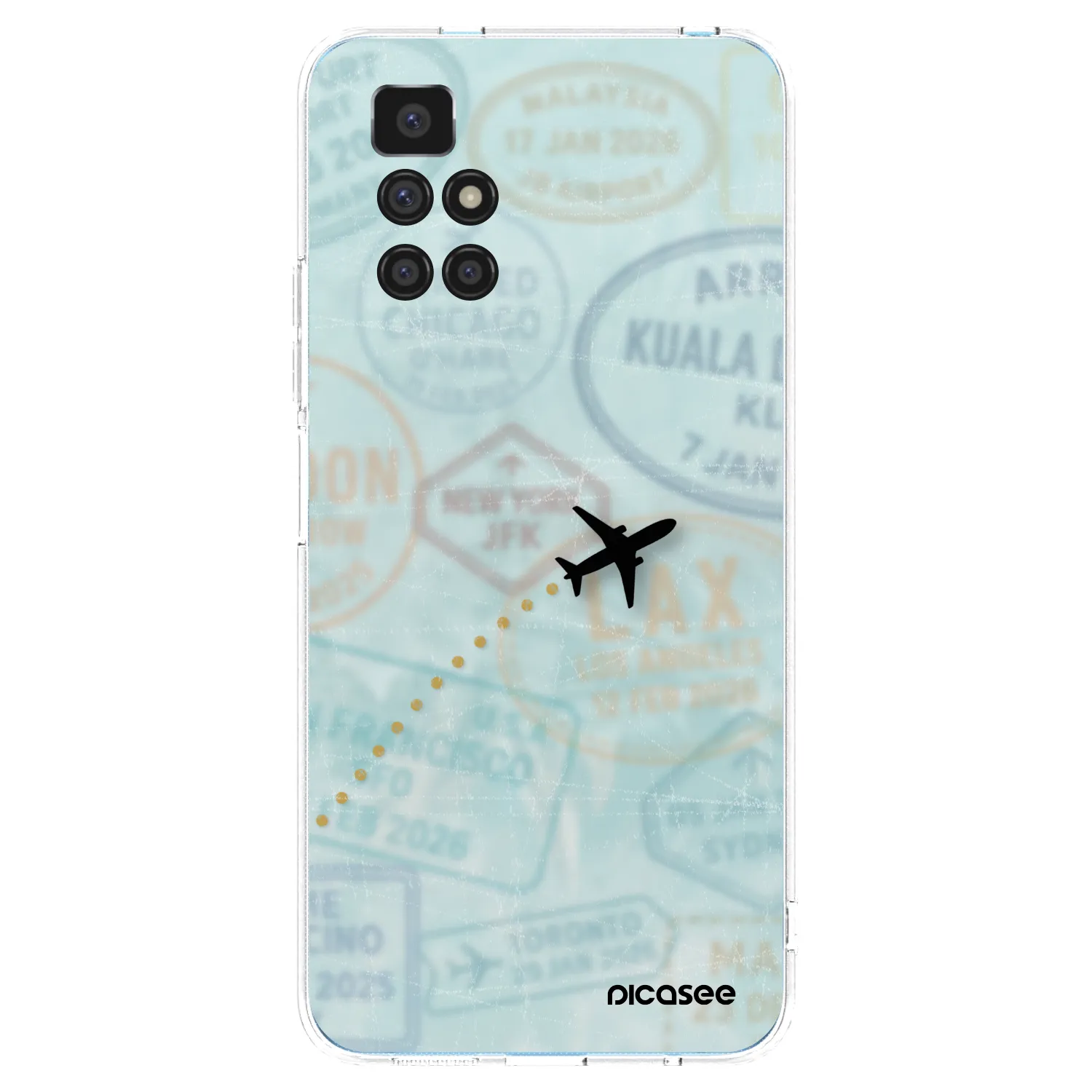 Picasee silikónový prehľadný obal pre Xiaomi Redmi 10 - FLIGHT PATH