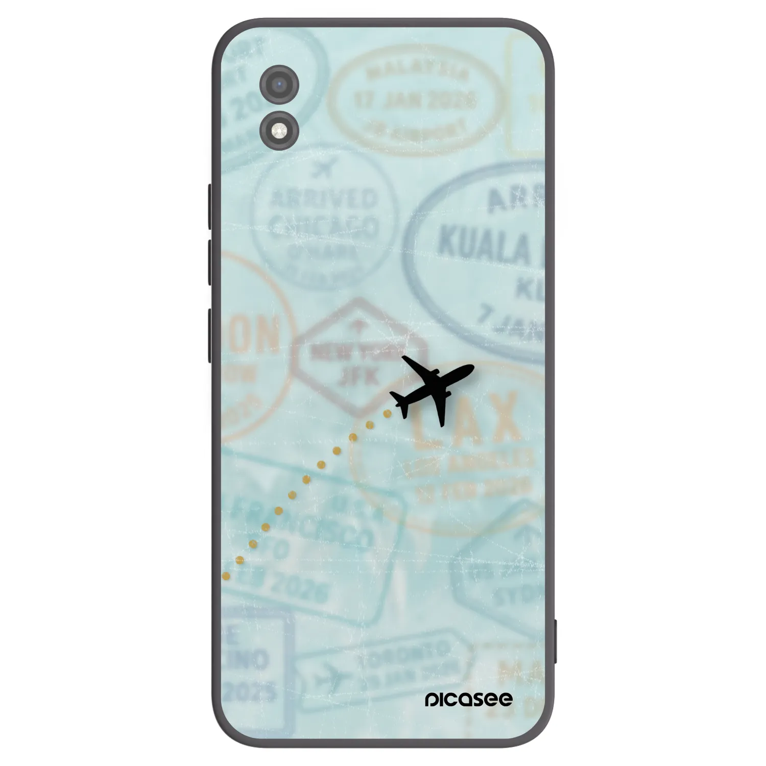 Picasee silikónový čierny obal pre Realme C11 (2021) - FLIGHT PATH