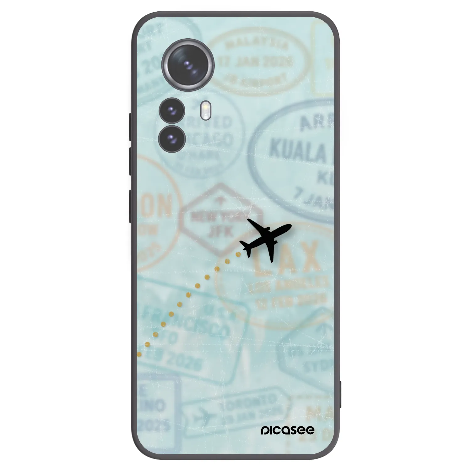 Picasee silikónový čierny obal pre Xiaomi 12 Pro - FLIGHT PATH