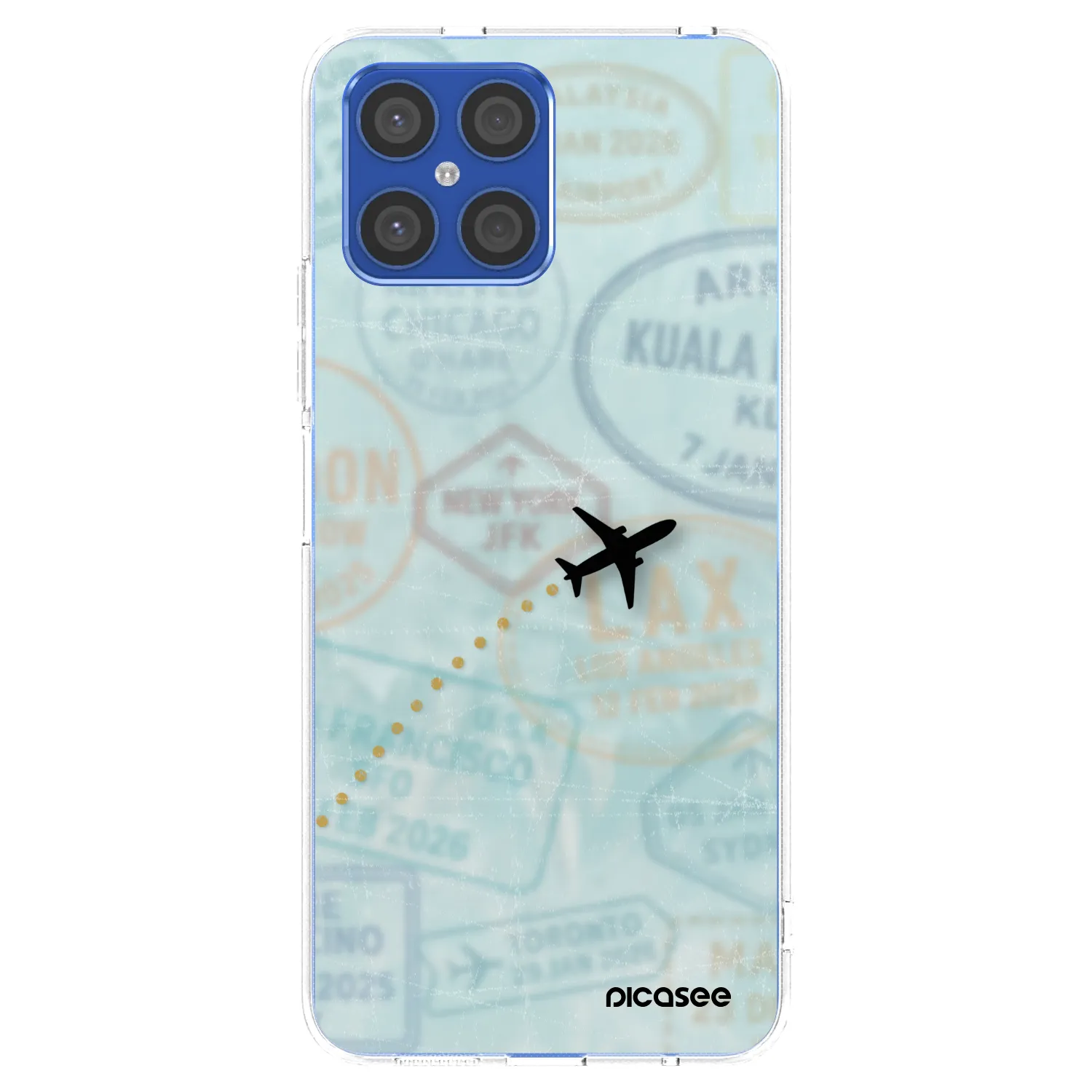 Picasee silikónový prehľadný obal pre Honor X8 4G - FLIGHT PATH