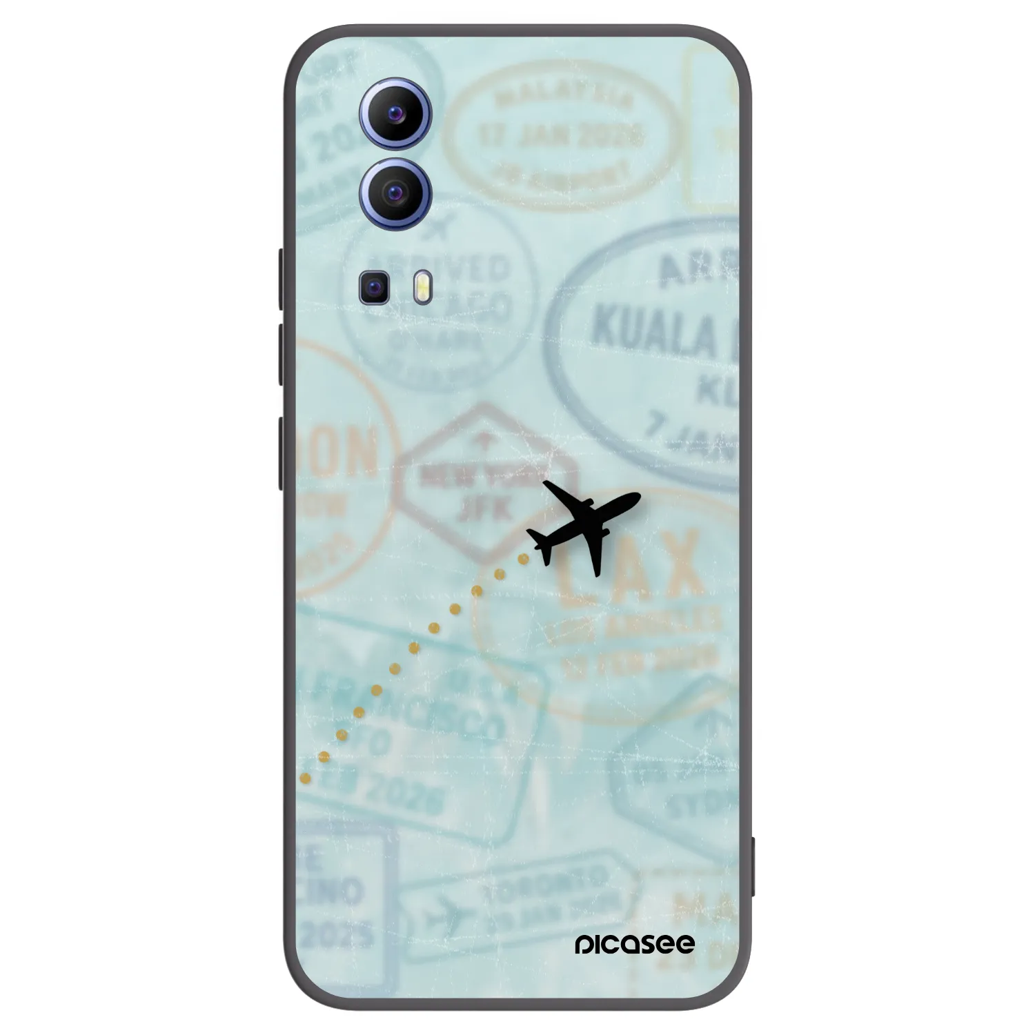 Silikónový čierny obal pre Vivo Y52 5G - FLIGHT PATH