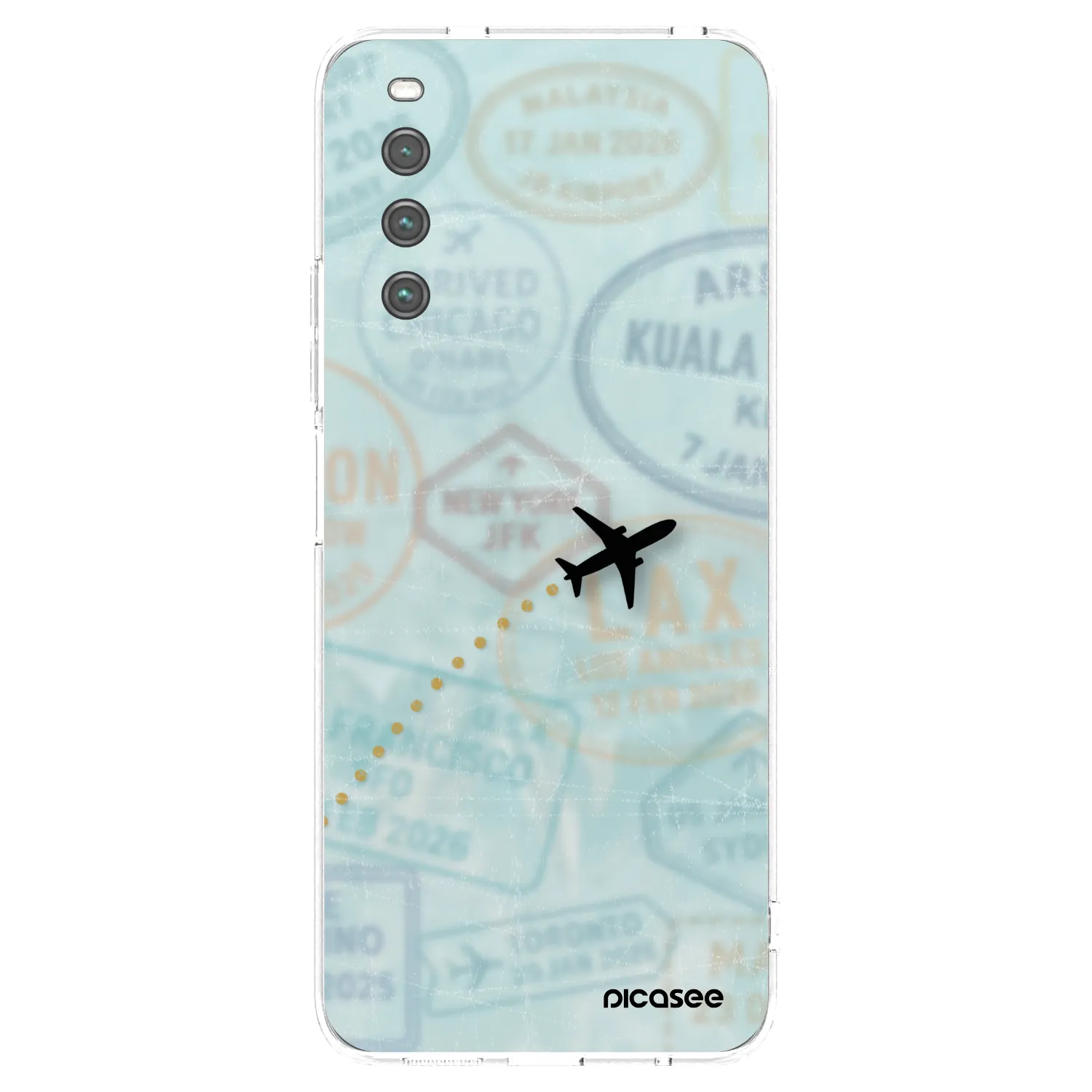 Picasee silikónový prehľadný obal pre Sony Xperia 10 IV 5G - FLIGHT PATH