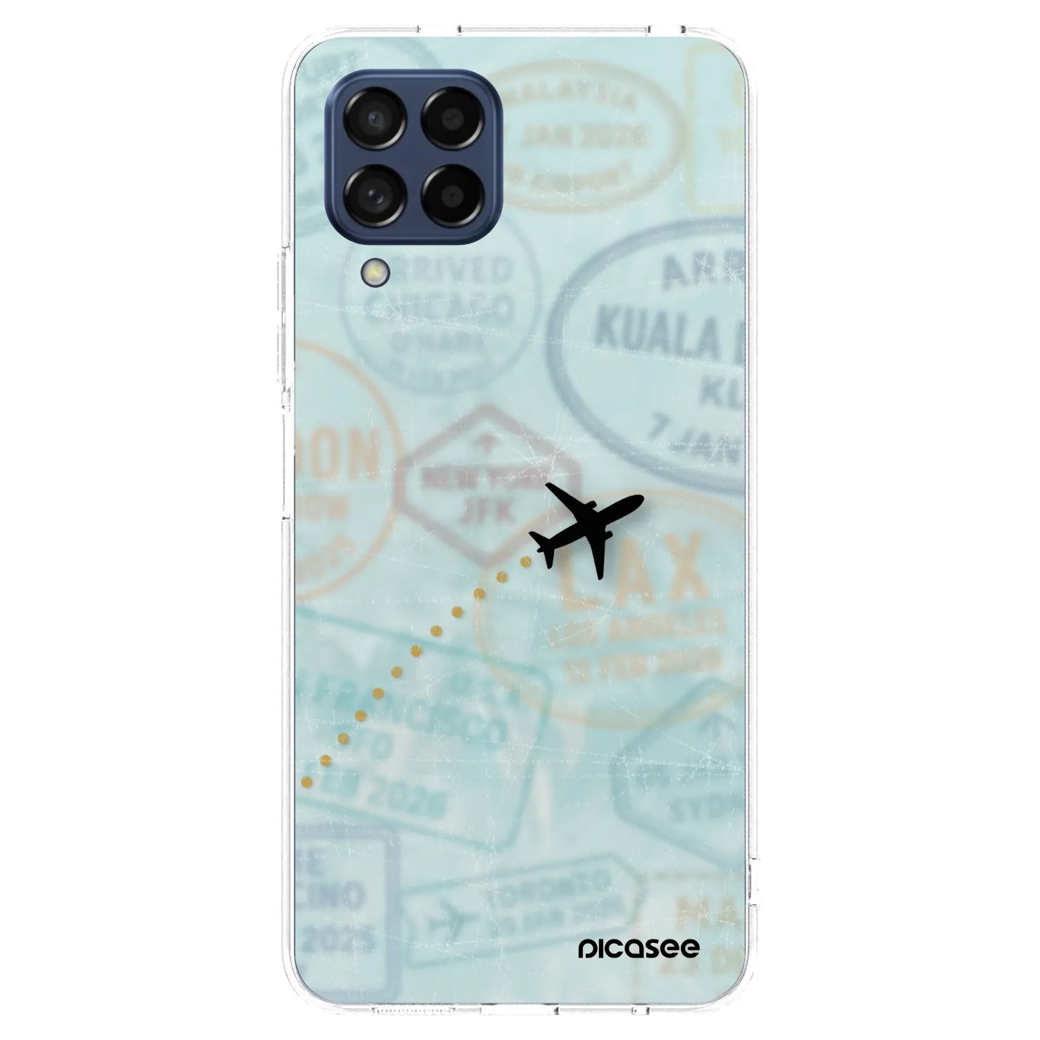 Picasee silikónový prehľadný obal pre Samsung Galaxy M53 5G - FLIGHT PATH