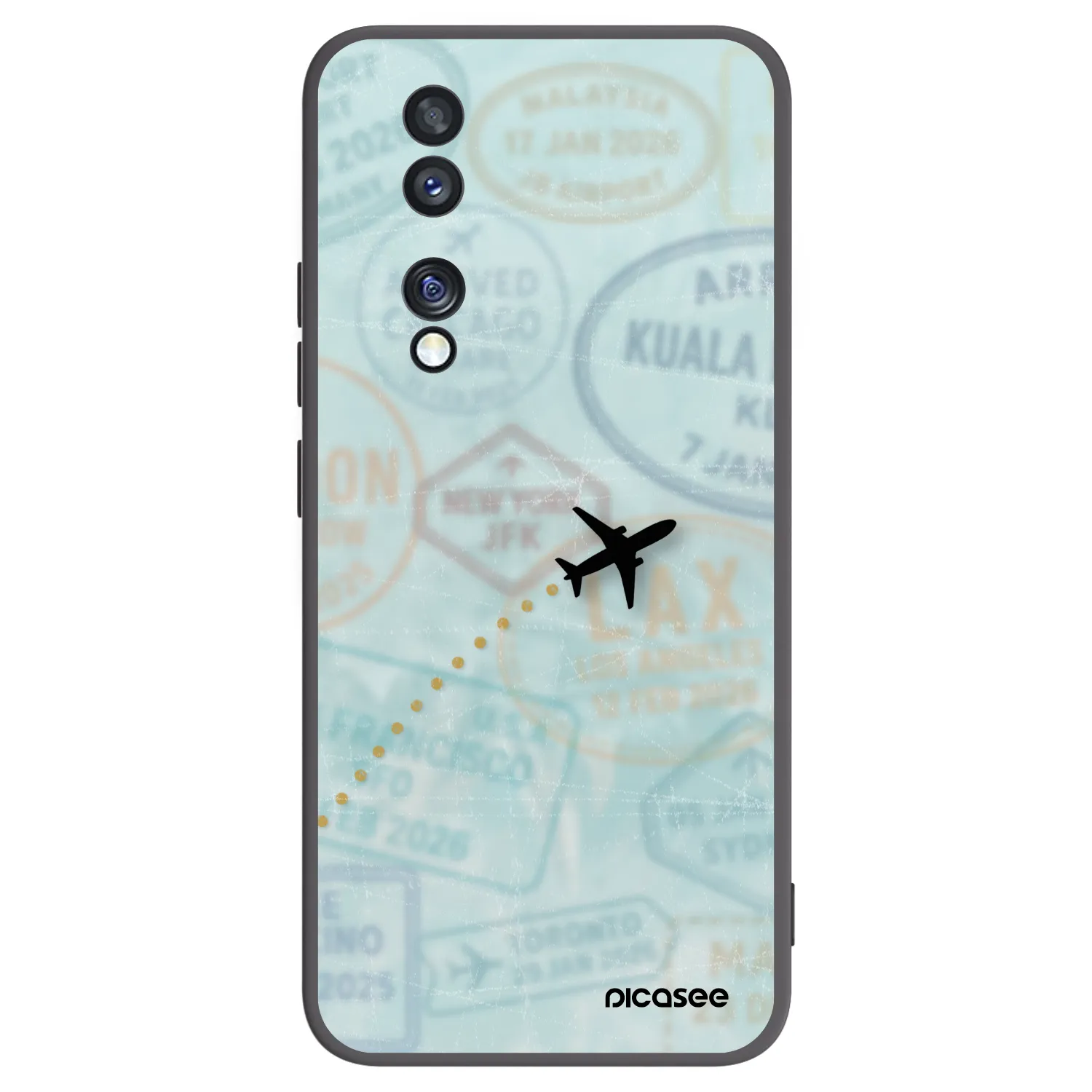 Picasee silikónový čierny obal pre Honor 70 - FLIGHT PATH