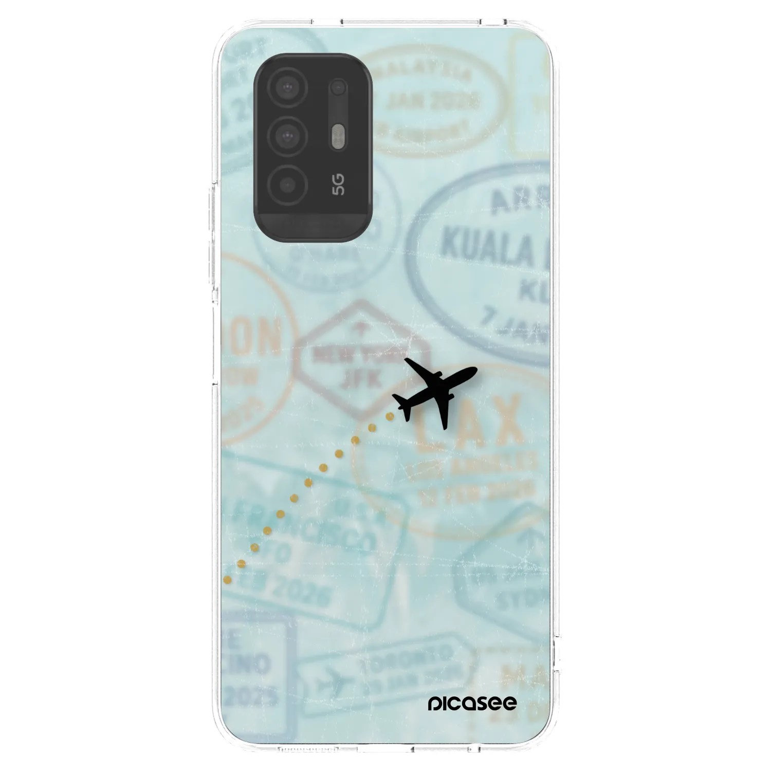 Picasee silikónový prehľadný obal pre OPPO A94 5G - FLIGHT PATH