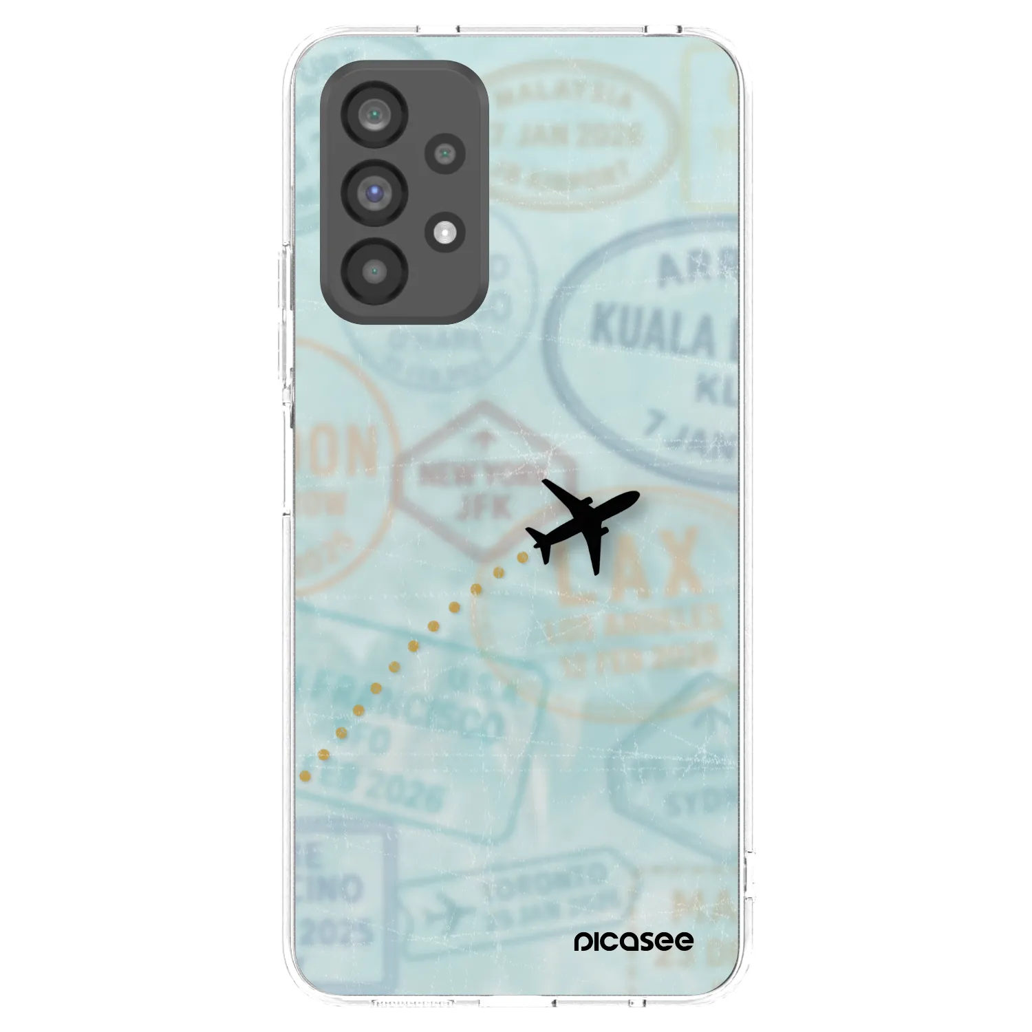 Picasee silikónový prehľadný obal pre Samsung Galaxy A73 5G - FLIGHT PATH