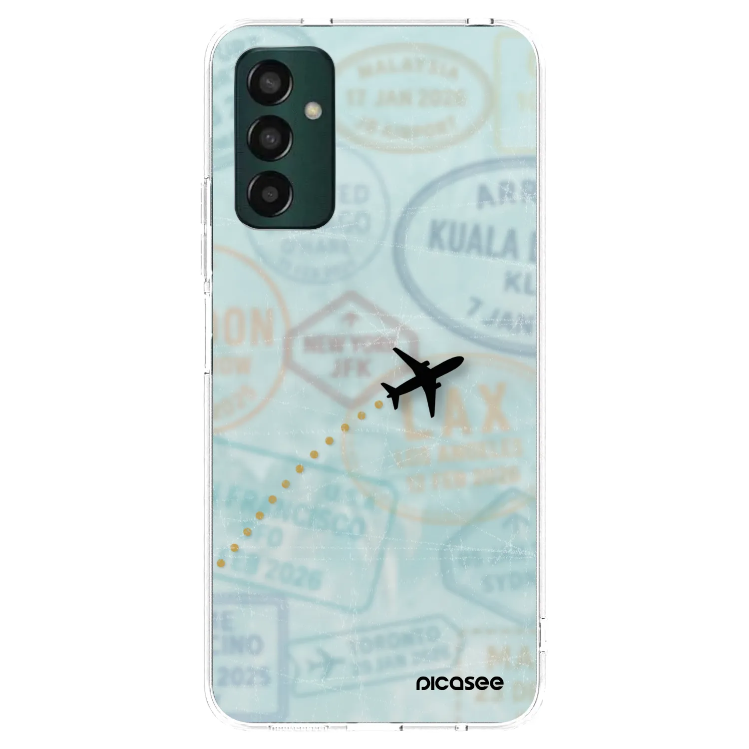Picasee silikónový prehľadný obal pre Samsung Galaxy M23 5G - FLIGHT PATH