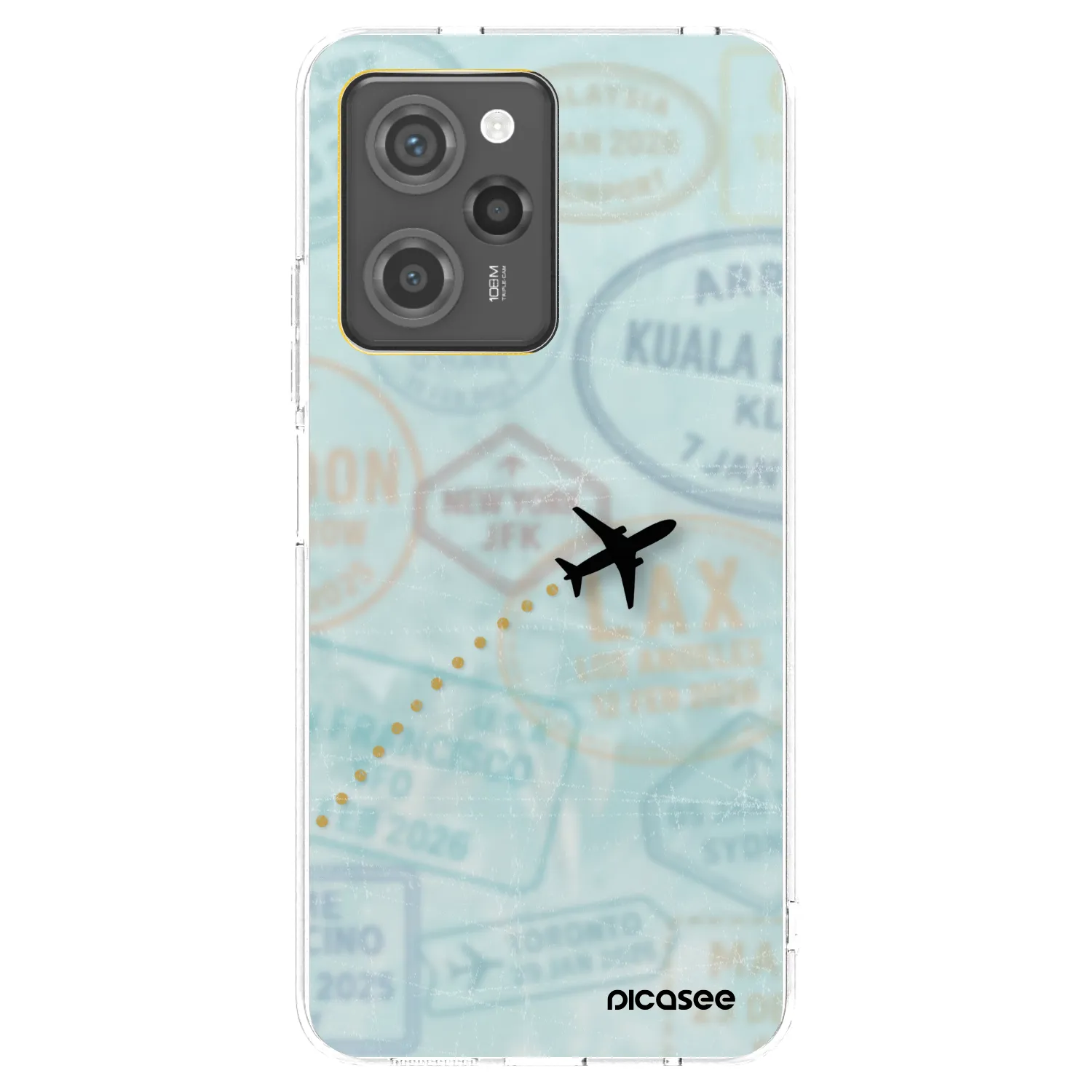 Picasee silikónový prehľadný obal pre Xiaomi Poco X5 Pro - FLIGHT PATH