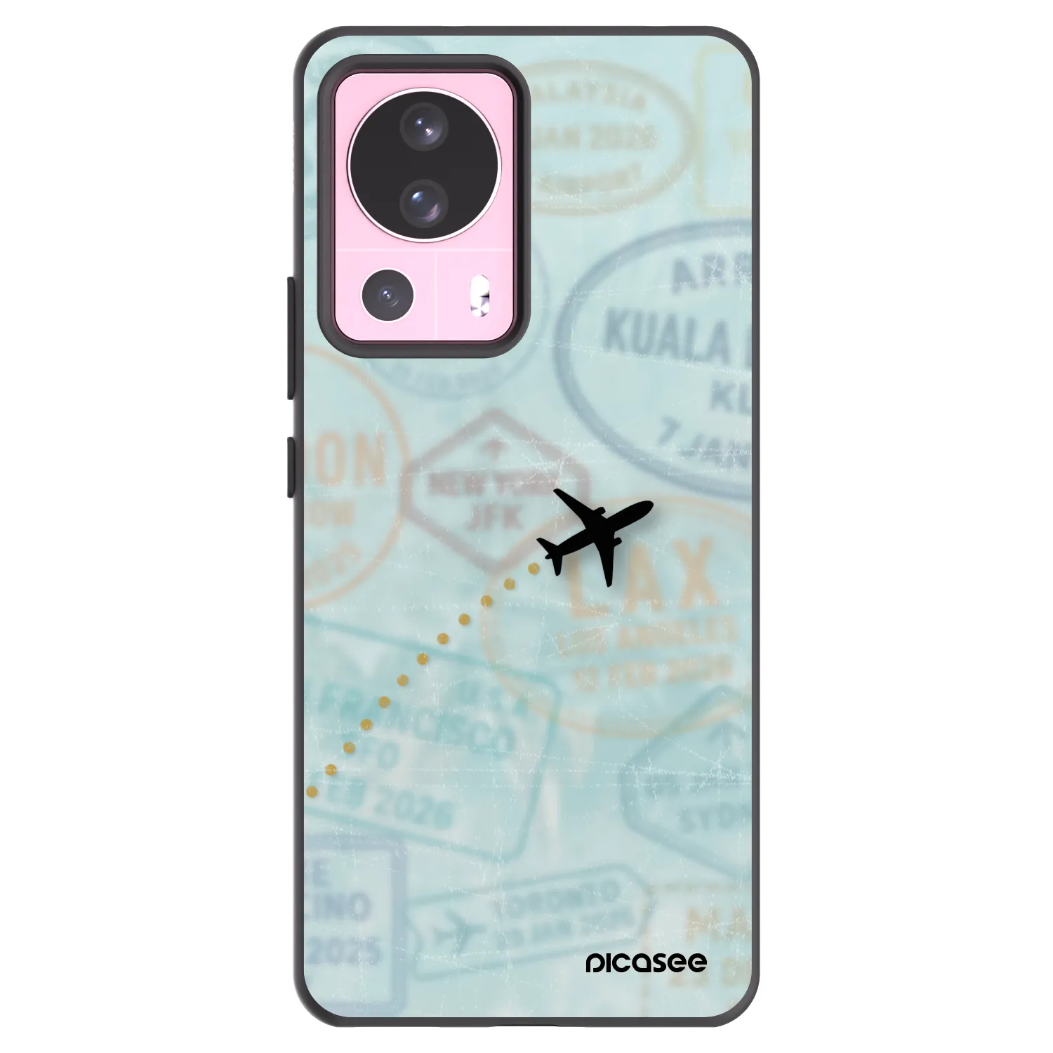Picasee silikónový čierny obal pre Xiaomi 13 Lite - FLIGHT PATH