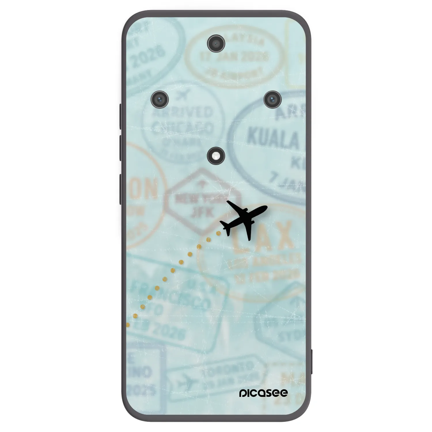 Picasee silikónový čierny obal pre Honor Magic5 Lite 5G - FLIGHT PATH