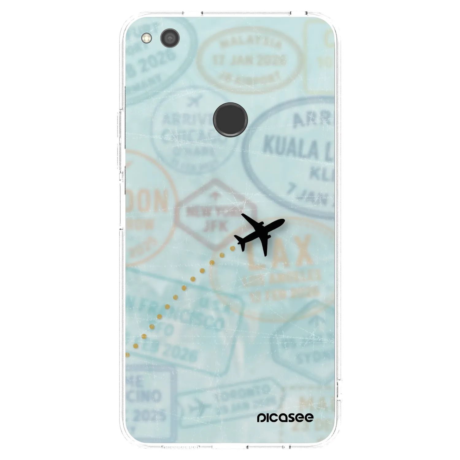 Picasee silikónový prehľadný obal pre Huawei P9 Lite 2017 - FLIGHT PATH