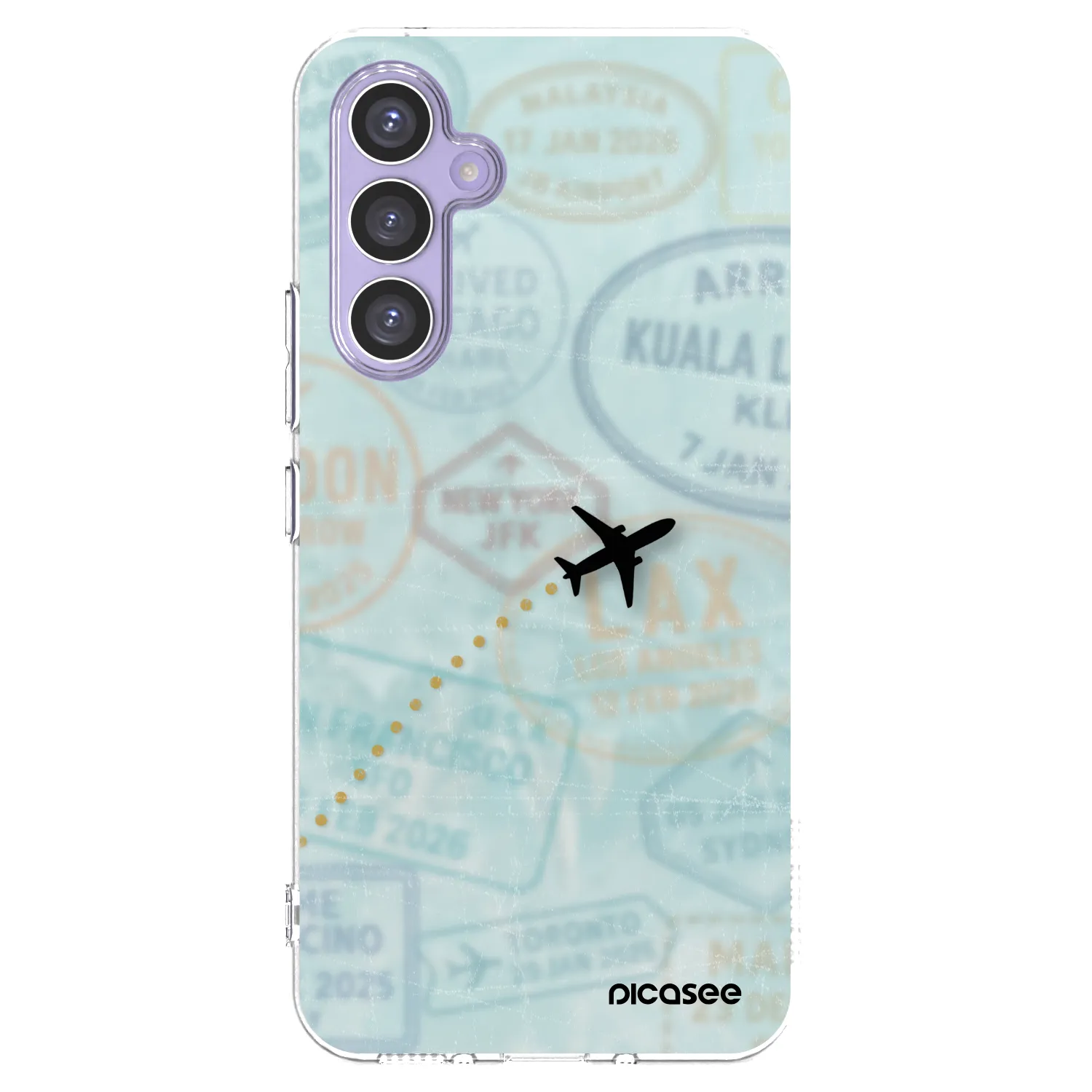 Picasee silikónový prehľadný obal pre Samsung Galaxy A54 5G A546B - FLIGHT PATH