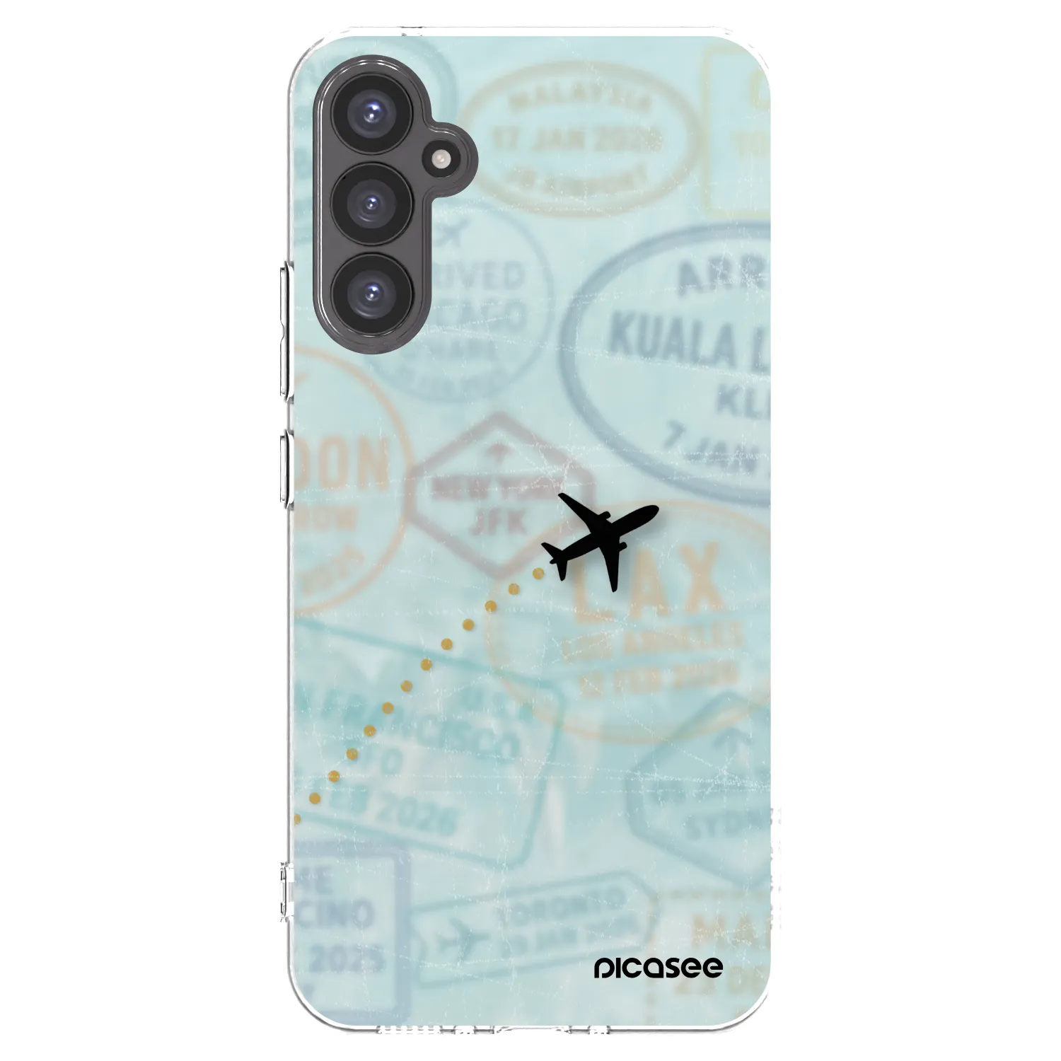 Picasee silikónový prehľadný obal pre Samsung Galaxy A34 5G A346B - FLIGHT PATH