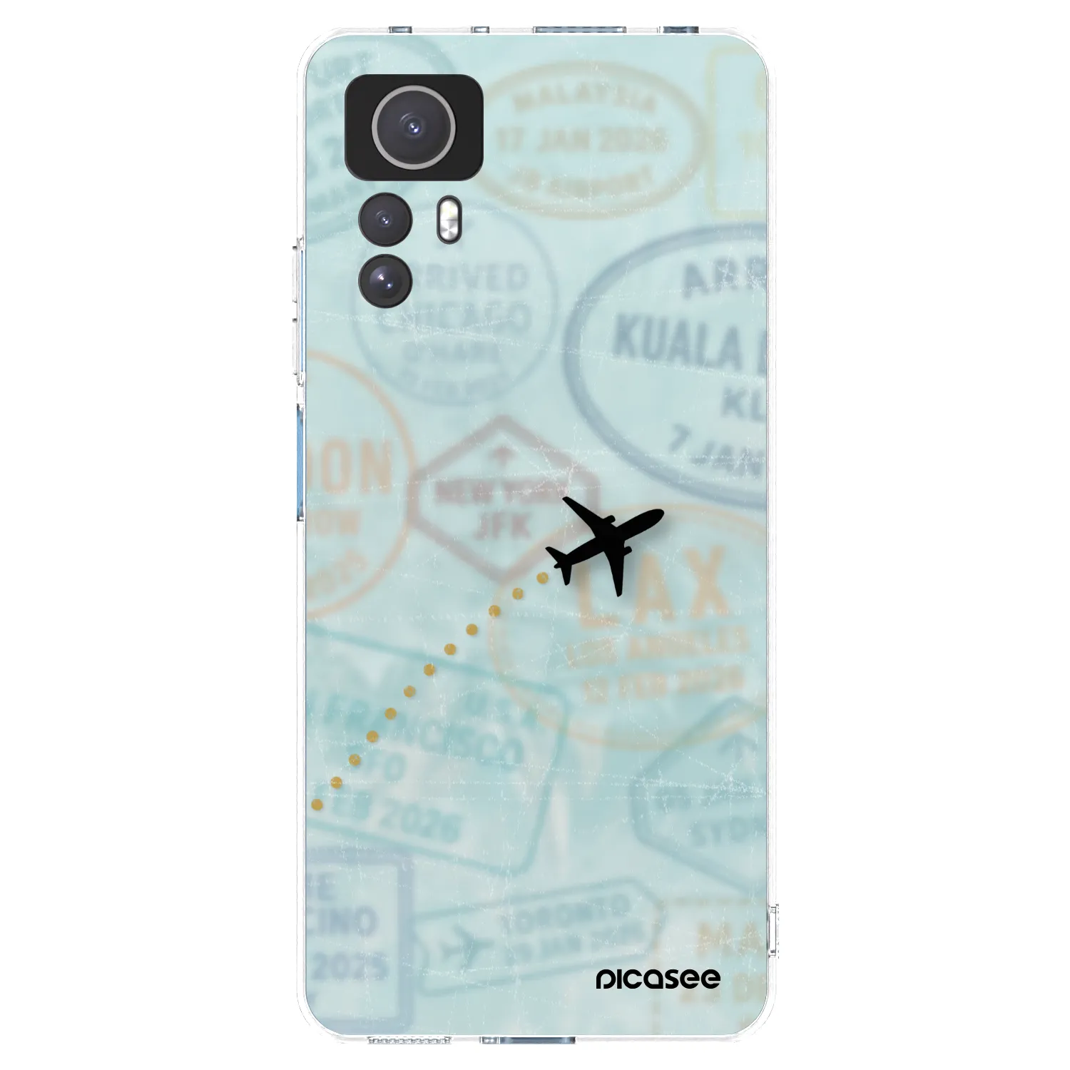 Picasee silikónový prehľadný obal pre Xiaomi Redmi Note 12S - FLIGHT PATH