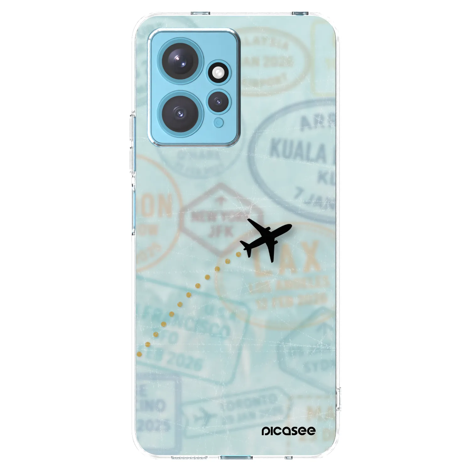 Picasee silikónový prehľadný obal pre Xiaomi Redmi Note 12 4G - FLIGHT PATH