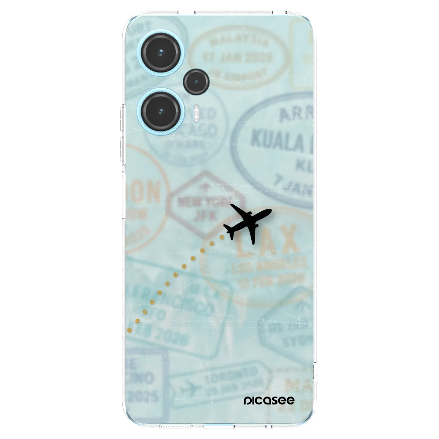 Picasee silikónový prehľadný obal pre Xiaomi Poco F5 - FLIGHT PATH
