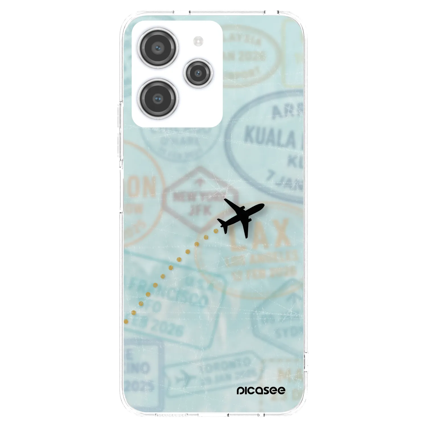 Silikónový prehľadný obal pre Xiaomi Redmi 12 4G - FLIGHT PATH