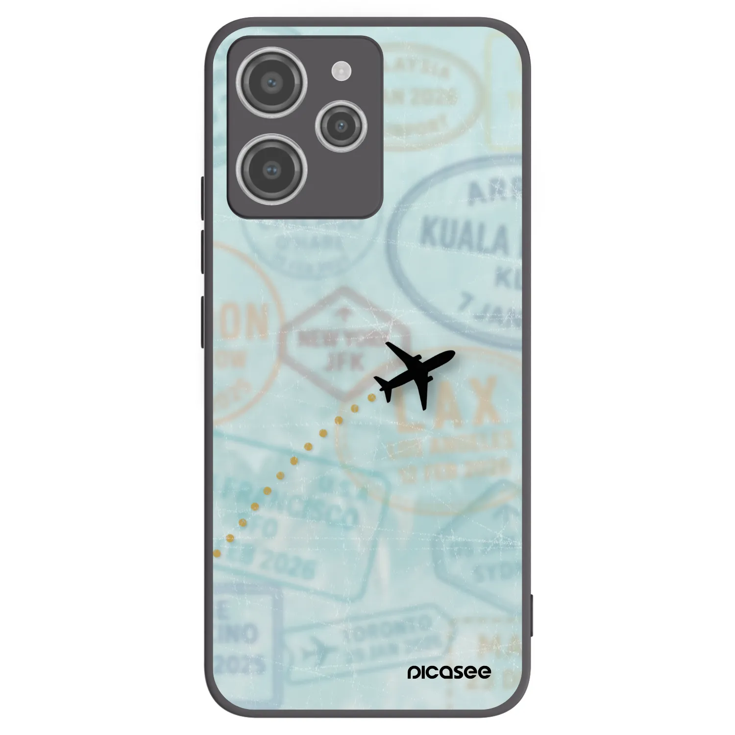 Silikónový čierny obal pre Xiaomi Redmi 12 4G - FLIGHT PATH