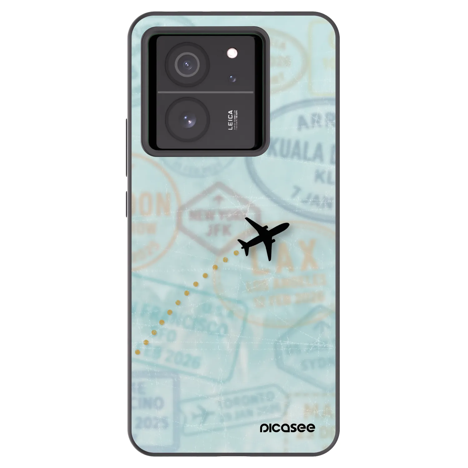 Picasee silikónový čierny obal pre Xiaomi 13T - FLIGHT PATH