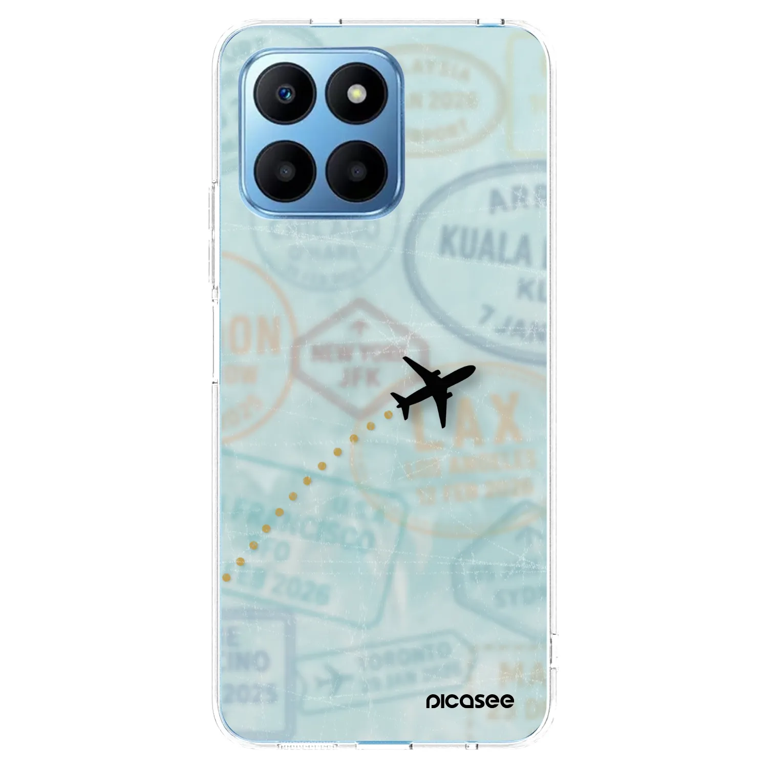 Picasee silikónový prehľadný obal pre Honor 70 Lite - FLIGHT PATH