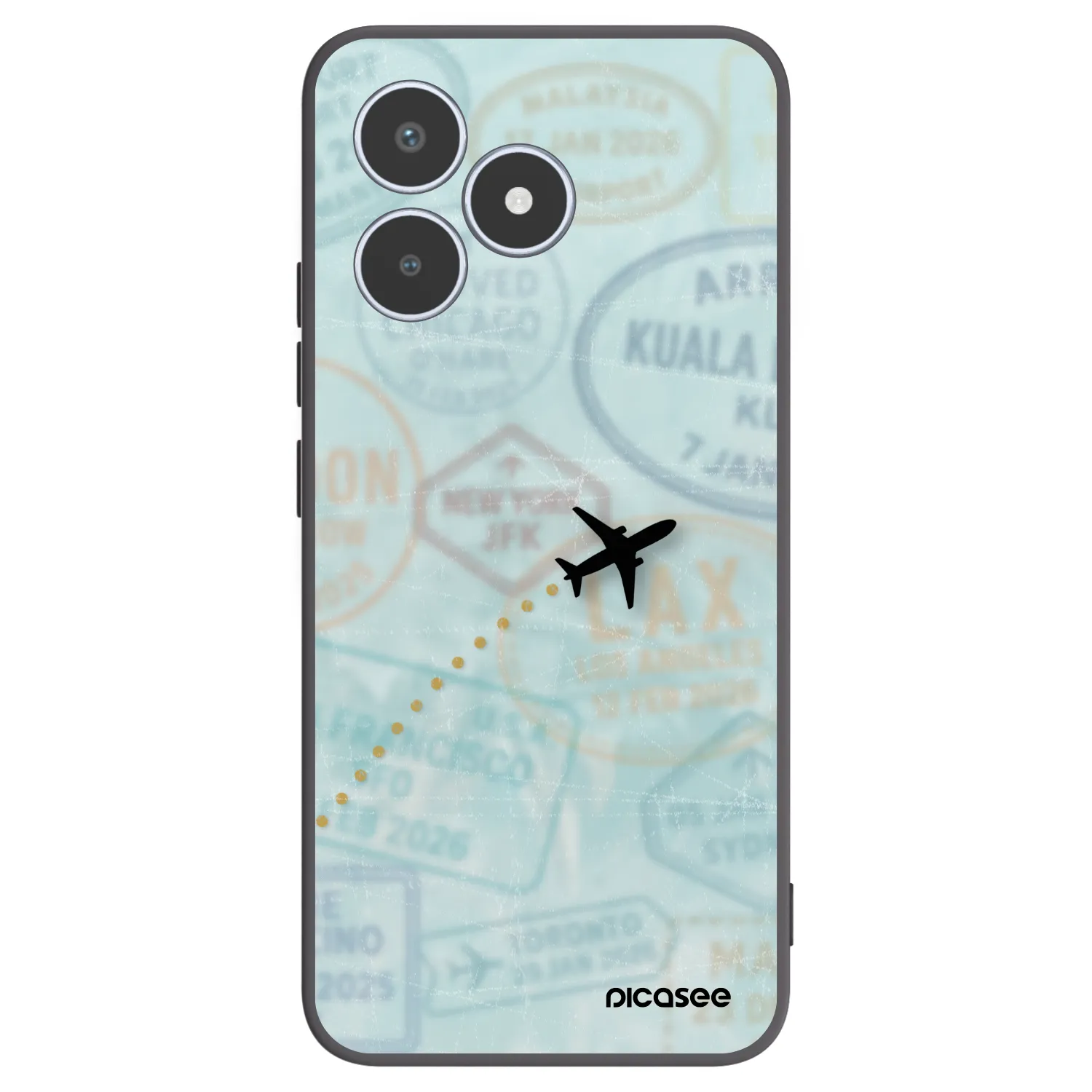 Picasee silikónový čierny obal pre Realme C53 - FLIGHT PATH