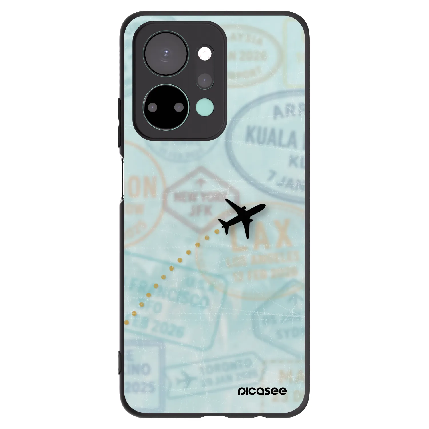Picasee silikónový čierny obal pre Honor X7a - FLIGHT PATH
