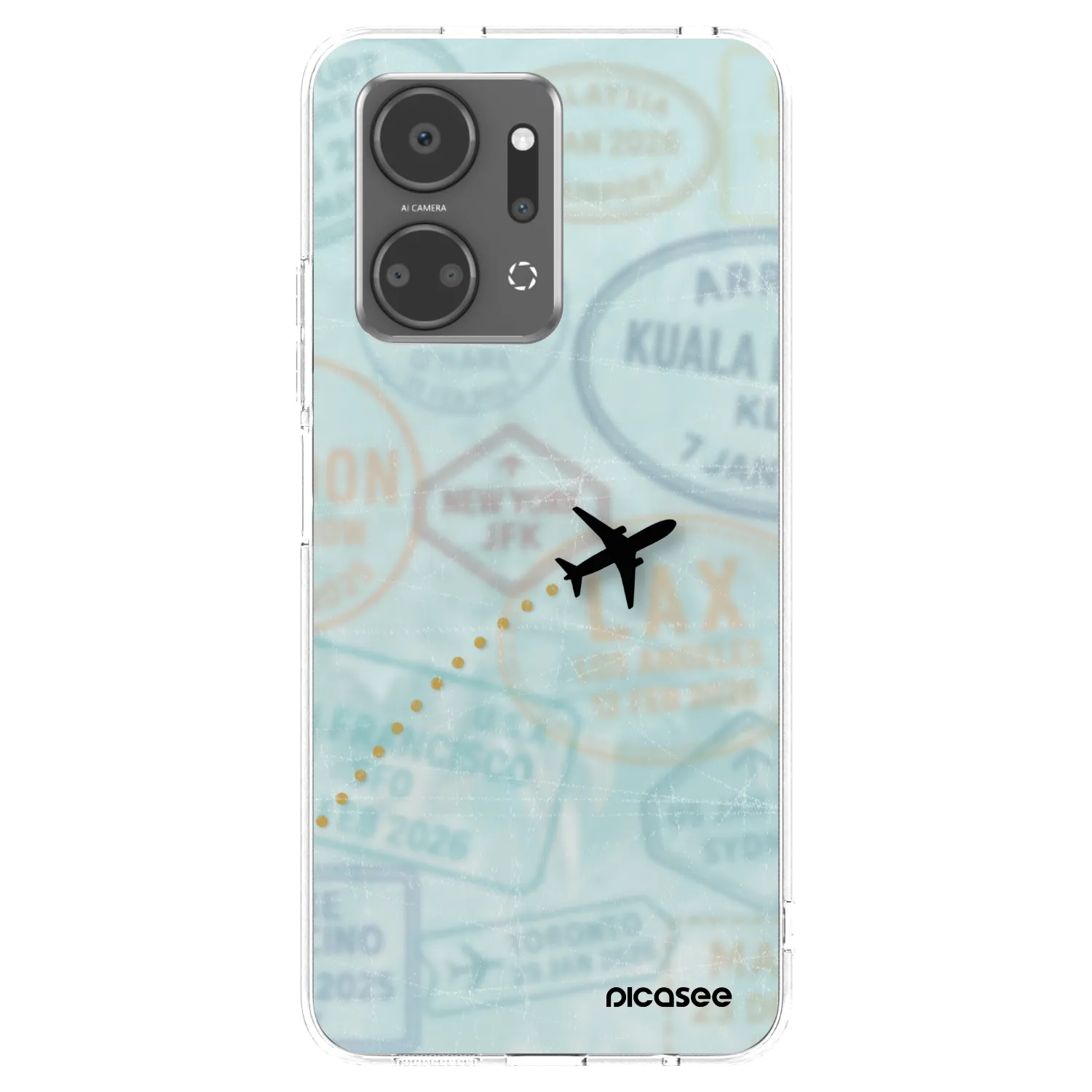 Picasee silikónový prehľadný obal pre Honor X7a - FLIGHT PATH